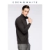 St. Xuerong 2018 thu đông 2018 mới áo len cashmere nam cổ cao màu rắn kinh doanh áo len mỏng giản dị - Áo len Cashmere áo phông nam hàng hiệu Áo len Cashmere