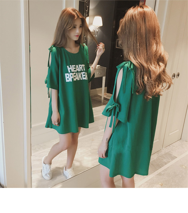 Phụ nữ mang thai mùa hè cotton ngắn tay T-Shirt 2018 mới off-vai năm điểm tay áo lỏng áo sơ mi giản dị triều mẹ mang thai