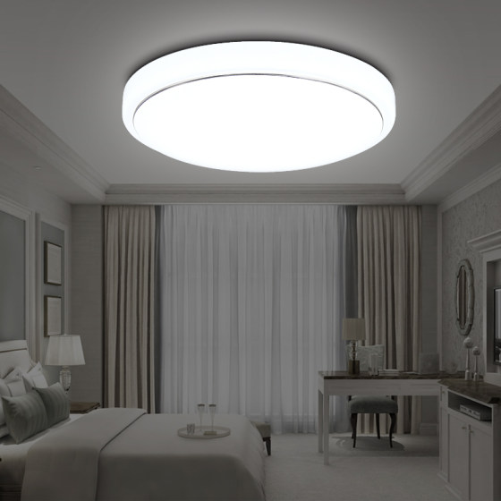德迈LED吸顶灯圆形现代简约个性卧室灯创意大气阳台厨卫灯具灯饰