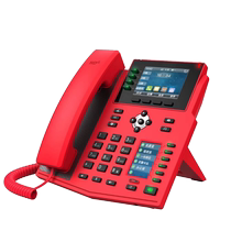 Gigabit network IP telephone color screen RED red color color telephone SRTP encryption confidential security command dispatch call system POE network port IPv6 female leader fire