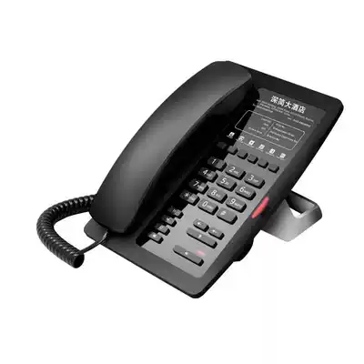 HotelB smart hotel IP phone POE with 6 hotline shortcut buttons USB charging port office voip landline High star Triple Play integrated communication intelligent network is simple and convenient