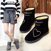 Winter 9 giày cotton nữ 10 giày tuyết 11 ngọt ngào 12 trẻ lớn 13 tuổi Cô gái trẻ em học sinh trung học cơ sở