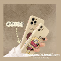 Side Cartoon Sponge Baby Red Rice note9pro mobile phone case fun k30 Tide brand k30pro anti-drop protective cover k30s Supreme commemorative version liquid silicone note9 full Hemming