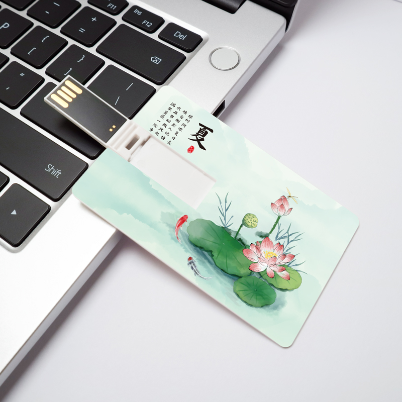Card U pan 64G One starting creative Double Face color print Custom enterprise publicity graduation Gathering to tender USB with body
