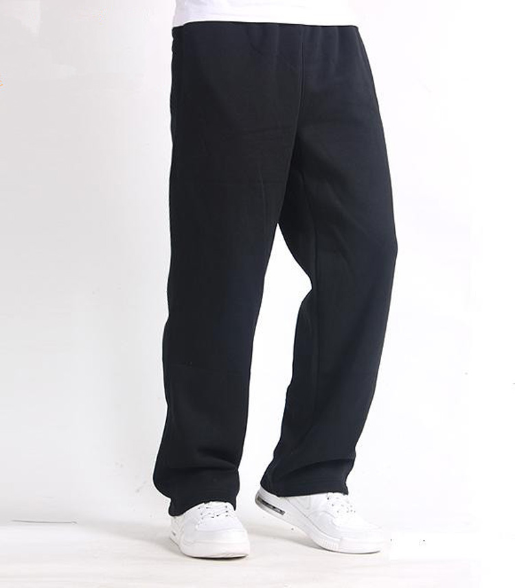 Cộng với quần nhung dày thể thao quần dài nam cotton kích thước lớn quần jogger nam