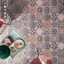 Spanish retro gray cement tile 200mm Art kitchen bathroom tile living room floor tile background wall