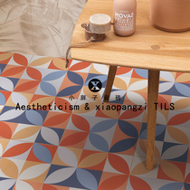 Nordic Color Flower Brick 300X300 Background Wall Tile Toilet Kitchen Wall Brick Anti Slip Wear and Floor Tile Balcony