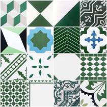Dark green 300x300 tiles wall tiles Kitchen restaurant bathroom flower tiles balcony floor tiles into the home color tiles