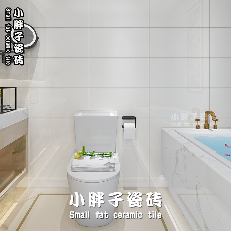 Nordic Modern Wind Black & White Grey Kitchen Dining Room Dressing Room Wall Brick Anti Slip Floor floor Bedroom Minimalist color Porcelain Flake Brick