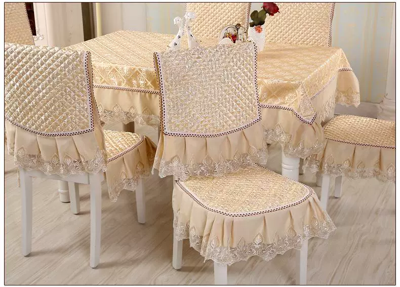 Bàn vải bọc ghế đặt khăn trải bàn vải bọc ghế phổ quát ghế ăn bao gồm hiện đại tối giản nhà khăn trải bàn bằng nhựa