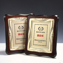 Medal customization Made wooden gold foil bronze license plates Making affiliate agent Muto customization