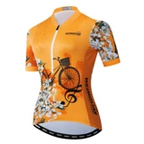 2020 Женщины езды на велосипеде Джерси с коротким рукавом MTB Bike Jersey Brea