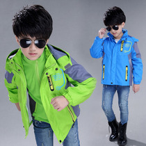 Boys  stormtrooper jacket 2020 new medium and large childrens spring and autumn velvet thickened removable three-in-one childrens jacket