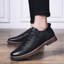Autumn 2022 new small leather shoes mens Korean version all-match mens business formal wear trend British casual mens shoes