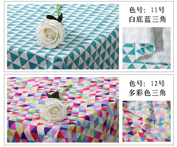 Chất liệu vải lanh cotton in rèm lanh bán buôn handmade DIY khăn trải bàn vải nền in gió vải đầu zakka thun cotton 4 chiều