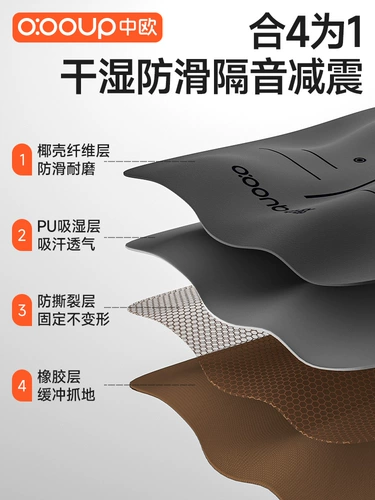 Натуральный резиновый нескользящий коврик для йоги, ковер для домашнего использования для спортзала