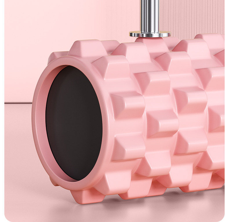 Пена роликовые 专业泡沫轴肌肉放松狼牙eva实心健身按摩泡沫滚筒瑜伽柱硬筋膜轴