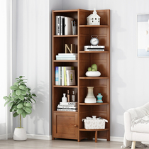 Xinghe home edge corner bookcase corner shelf triangle corner bamboo province space narrow cabinet space bookshelf