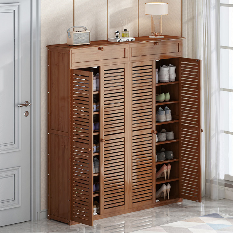 Shoe cabinet home doorway interior good looking solid wood balcony outside the modern door simple large capacity entry locker shoe rack