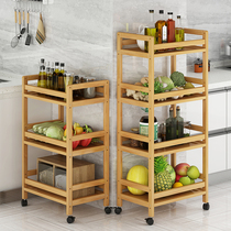 Xinghe Jiefen kitchen cart shelf vegetable rack hot pot rack storage multi-functional floor multi-layer removable