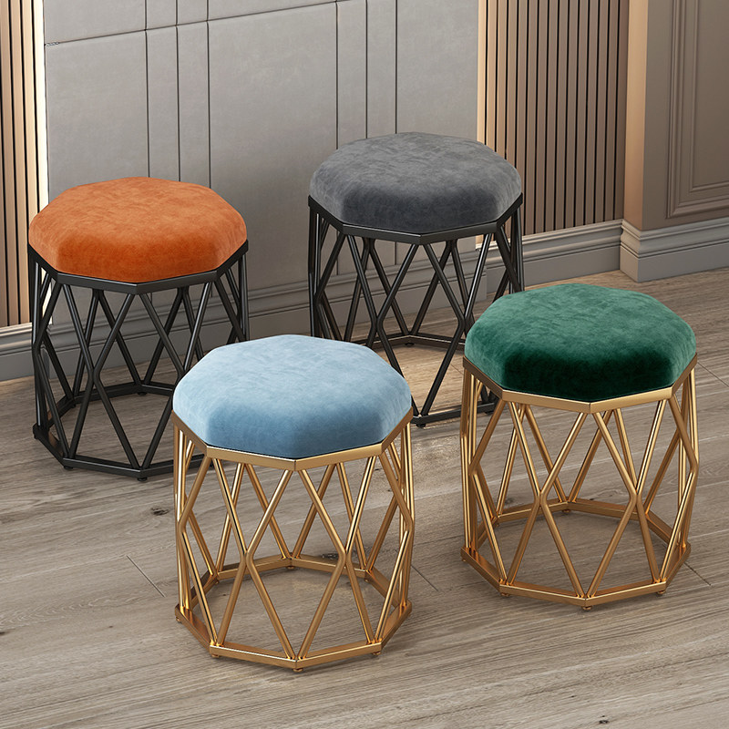 Stool Home Makeup Chair Light Lavish Makeup Stool Modern Brief Anise Bench Table Round Stool Sitting Room Little Short Stool