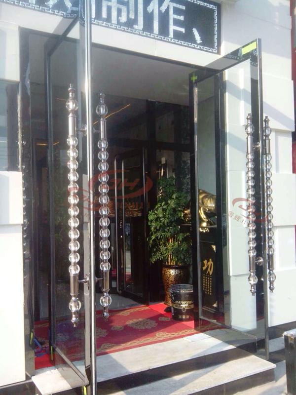 High - end crystal door handle glass door crystal handle Hotel door door and door handle handle