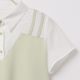 Orange Bear summer fake two-piece top for women asymmetrical solid color vest lapel chiffon shirt large size AB10683