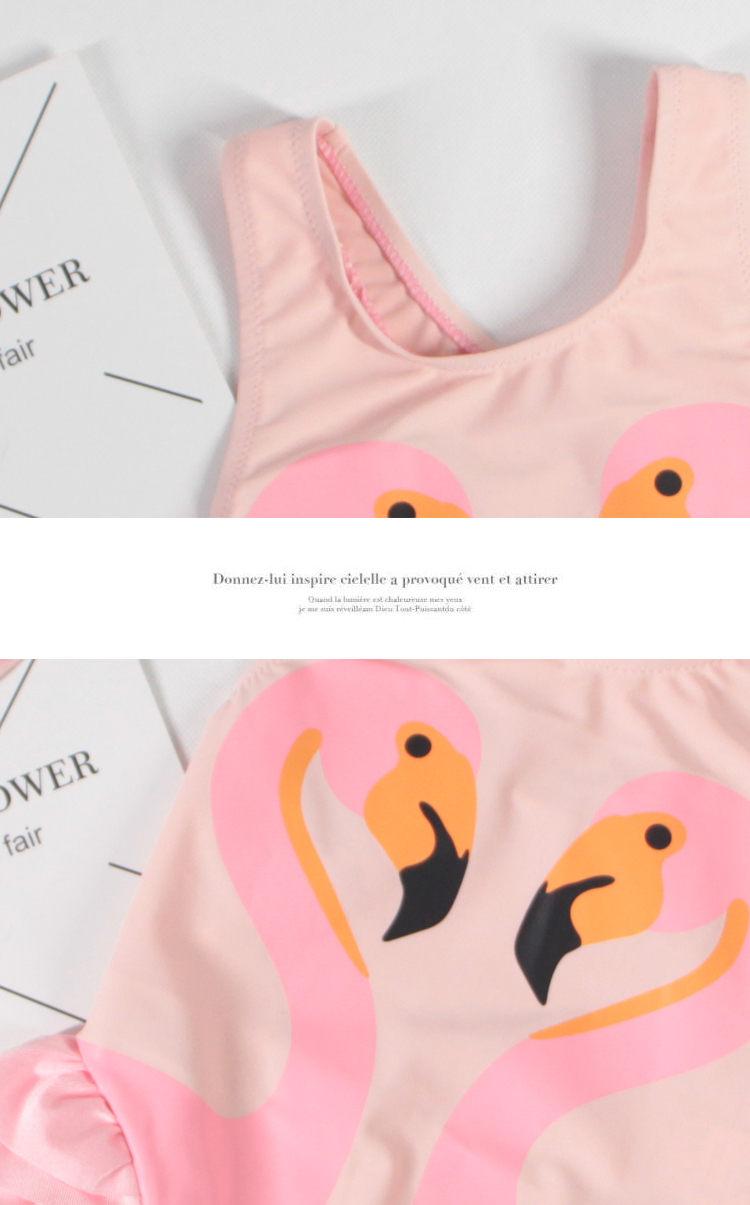 Mùa hè 2019 trẻ em thủy triều quần bơi bé gái dễ thương màu hồng flamingo nữ bé bé áo tắm kỳ nghỉ Xiêm - Bộ đồ bơi của Kid quần bơi trẻ em nam