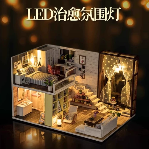 Хижина, вилла, маленький домик, конструктор, игрушка, «сделай сам», домик своими руками, подарок на день рождения