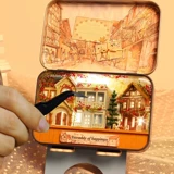 Хижина, коробка, маленькие минифигурки, домик, конструктор, игрушка, DIY, домик своими руками, подарок на день рождения