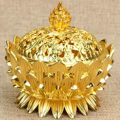 Alloy lotus aromatherapy stove Sink sandalwood home Teahouse lobby living room antique incense incense burner