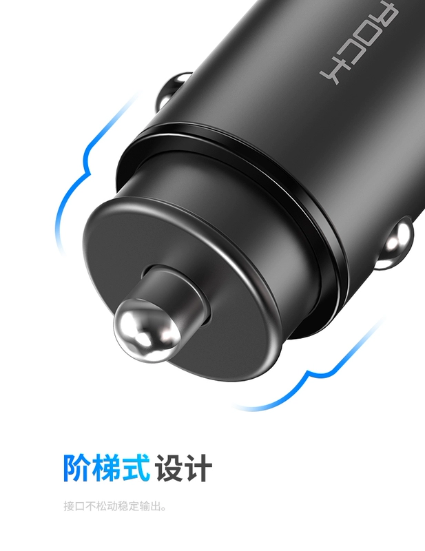 sạc xe điện thoại di động sạc xe hơi USB bật lửa một cho hai xe đầu đa năng 4.8A phí nhanh Mini - Phụ kiện điện thoại trong ô tô