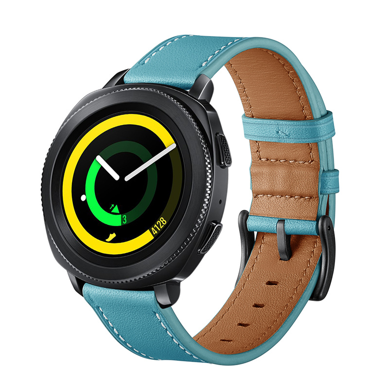 限時優惠 佳明 GarminMove Style/Luxe 錶帶 真皮腕帶 頭層牛皮 20MM 替換腕帶 時尚簡約 商務型手錶帶