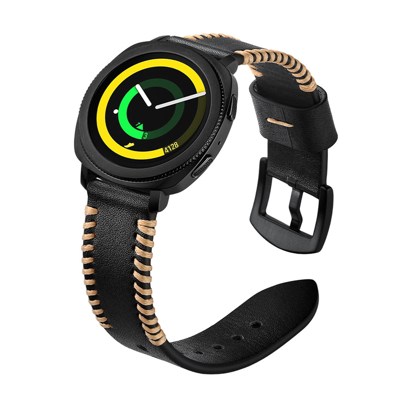 限時優惠 佳明 GarminMove Style/Luxe 錶帶 真皮腕帶 頭層牛皮 20MM 替換腕帶 時尚簡約 商務型手錶帶