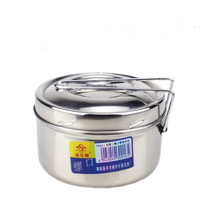 Jia Shifa stainless steel screw lunch box split round lunch box with handle portable lunch box with handle