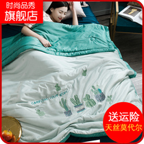 Three catties of air-conditioned quilt summer ice silk Four Seasons modal summer cool quilt Tencel Tencel summer silky spring and autumn light and comfortable