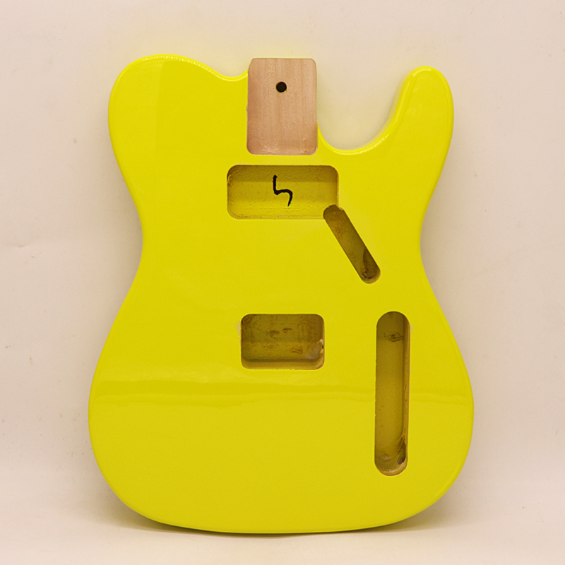 TL body ST yellow Poplar DIY barrel electric guitar modification TL yellow electric guitar body