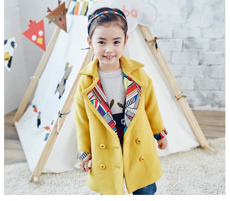 Manteau pour fille en laine - Ref 2161982 Image 34