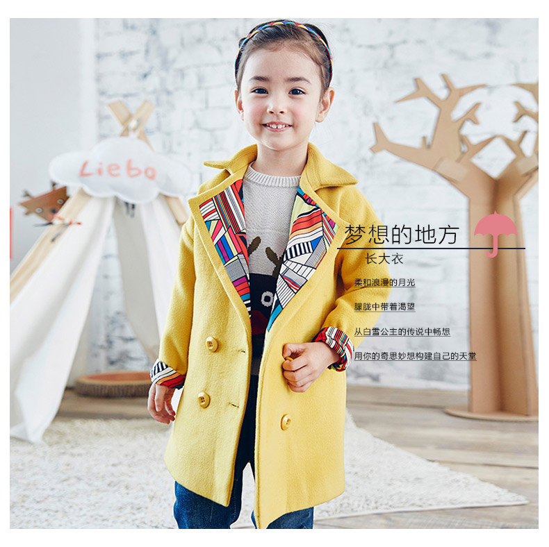 Manteau pour fille en laine - Ref 2161982 Image 7