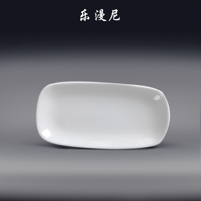 Le diffuse - tall towel plate - it. Fluorescent chaozhou porcelain | eat dish of pure white | | dessert plate ceramic of cold dishes