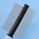 Dele Dele HepeNainse Steel Double -Sicking Compling Comped Teddy Dog Cat Open Pets, чтобы взять расческу для ванны и расходные материалы для домашних животных