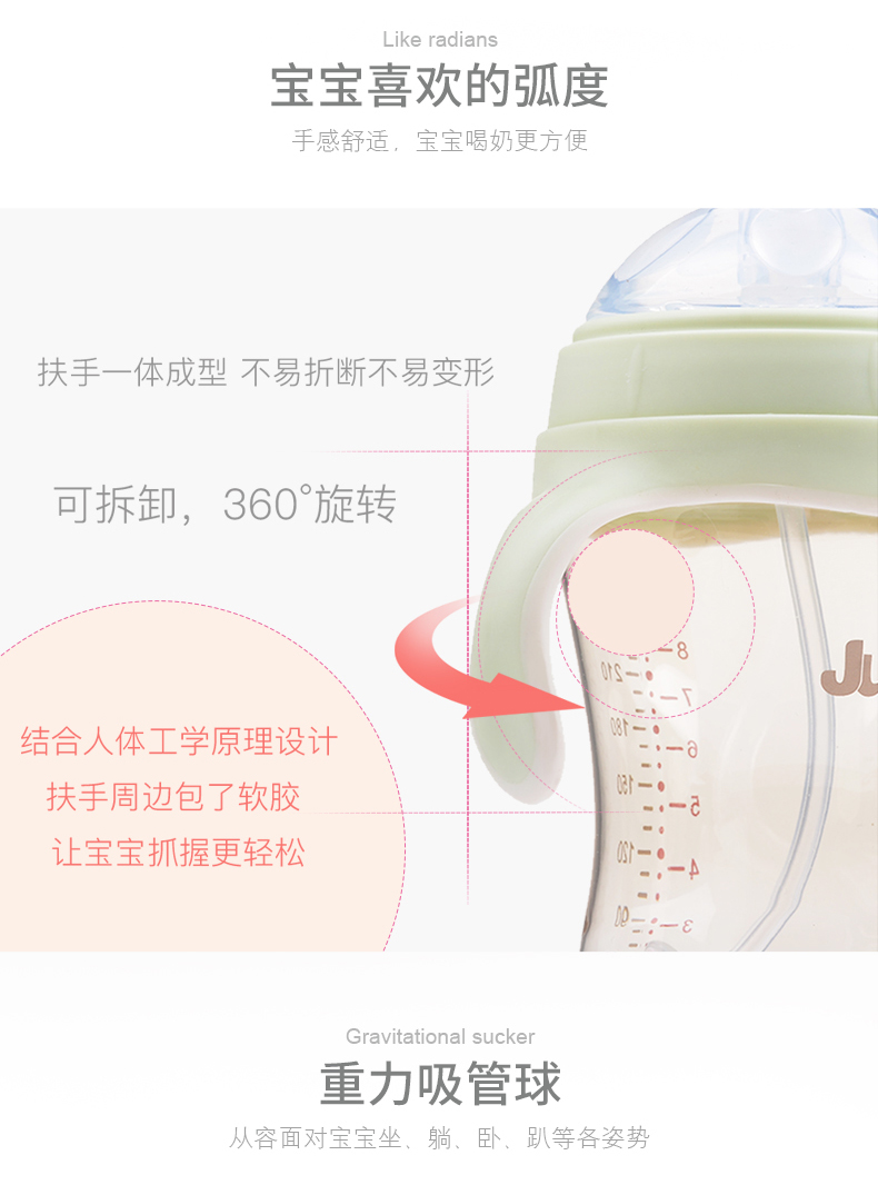 Hà Lan justyes rộng tầm cỡ sơ sinh bé rơm rơm chai ppsu chống rơi cốc - Thức ăn-chai và các mặt hàng tương đối bình sữa cho trẻ sơ sinh