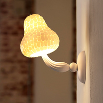 Bedside wall lamp bedrooms 2021 new minimalist Japanese style childrens house modern minimalist designer art minimis Nordic