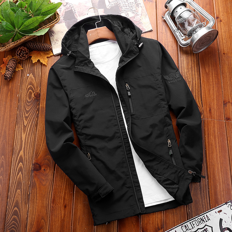 stormwear ngoài trời mới áo khoác nam quần áo mỏng chống gió lớn mã áo khoác thể thao nam bảo hộ lao động thủy triều bình thường.