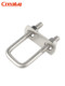 304 stainless steel square card right angle U-shaped card U-bolt right angle screw U-shaped tube snap square tube clamp M6-M10