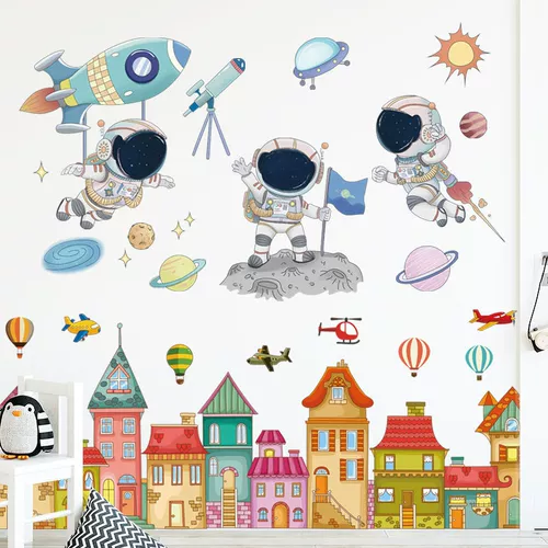 Космическая детская наклейка на стену