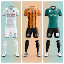 Thermal sublimation Enterprise Football suit mens custom long and short sleeve football training uniform size football jersey