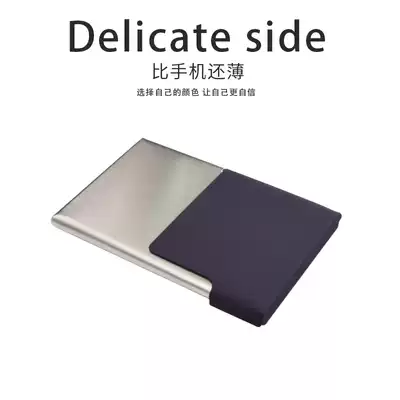 Ultra-thin creative business card box fashion business card holder Korean version of male women Company bulk custom LOGO engraved name