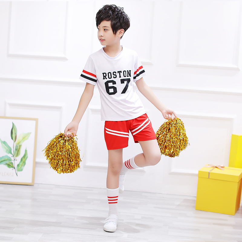 Trẻ em mới nhảy jazz nhảy đường phố nhảy hip hop c 哩 c trang phục khiêu vũ đội cổ vũ trang phục cổ vũ cô gái yếm váy múa trẻ em
