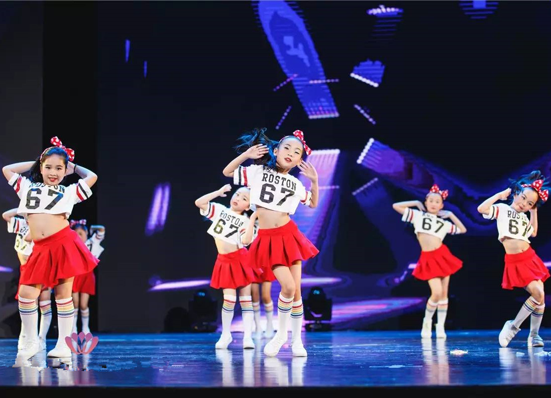 Trẻ em mới nhảy jazz nhảy đường phố nhảy hip hop c 哩 c trang phục khiêu vũ đội cổ vũ trang phục cổ vũ cô gái yếm váy múa trẻ em